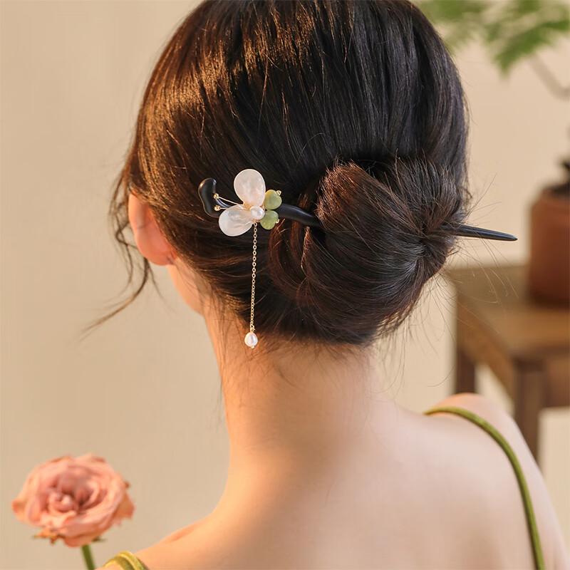 CHIMERA Ebony Wood Chinese Style Hairpin