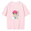 Anime The Disastrous Life of Saiki K Printed Short Sleeve TShirt Saiki Kusuo Harajuku Hip Hop Casual Tee Fashion Vintage Shirts