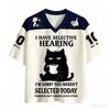Weird irritable black cat3D Print Sport Quickdry Breatha Men V-neck Tshirt Outdoor Street Casual Fashion  Y2K Parent-child Cloth