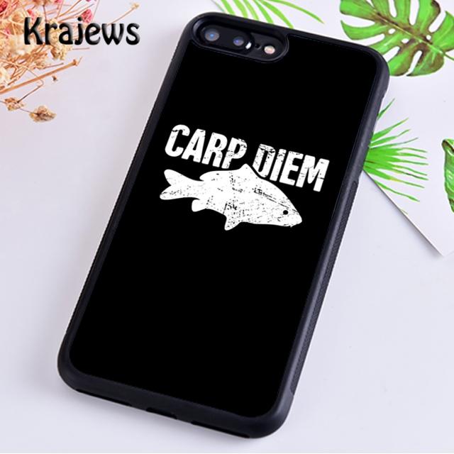 Krajews CARP FISHING FISH Printed Soft Phone Case Cover For iPhone 17 Air 16 15 14 plus 11 12 13 pro max coque Fundas