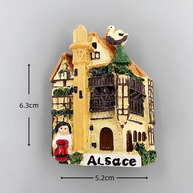 France Refrigerator Stickers Mont-Saint-Michel Souvenirs Normandie Alsace Guadeloupe Provins Tour César Fridge Magnets Gifts