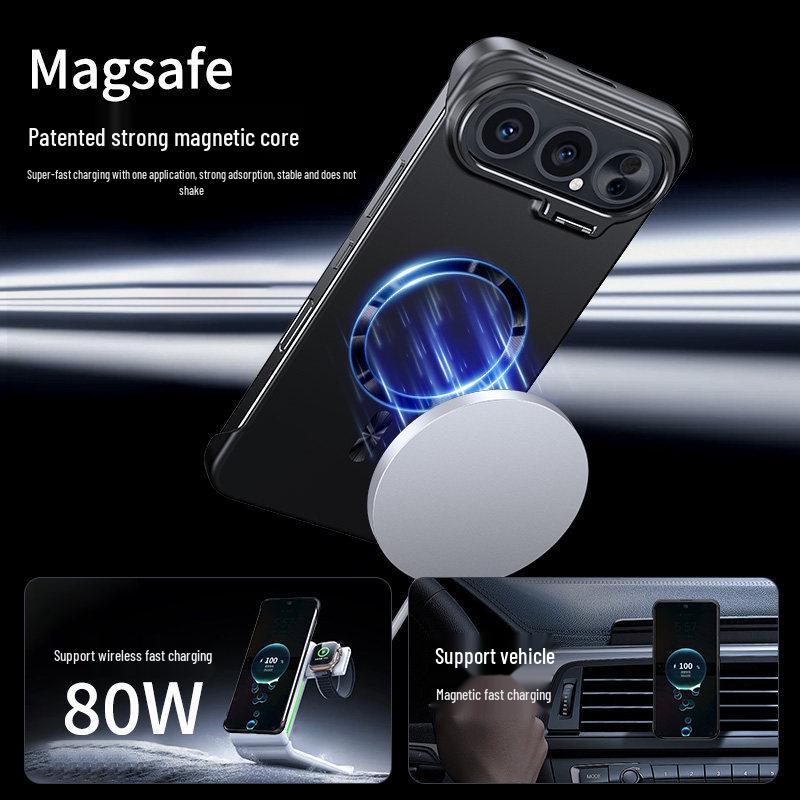 HONOR 500/500Pro Ultra-Thin Magnetic Phone Case with New Metal Paint Borderless Design