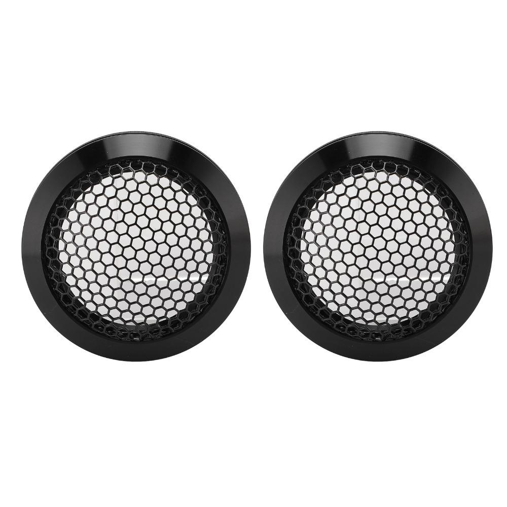 2Pcs Round Speaker Grill Metal Mesh Subwoofer Guard Durable Car Speaker Cover  Car Audio