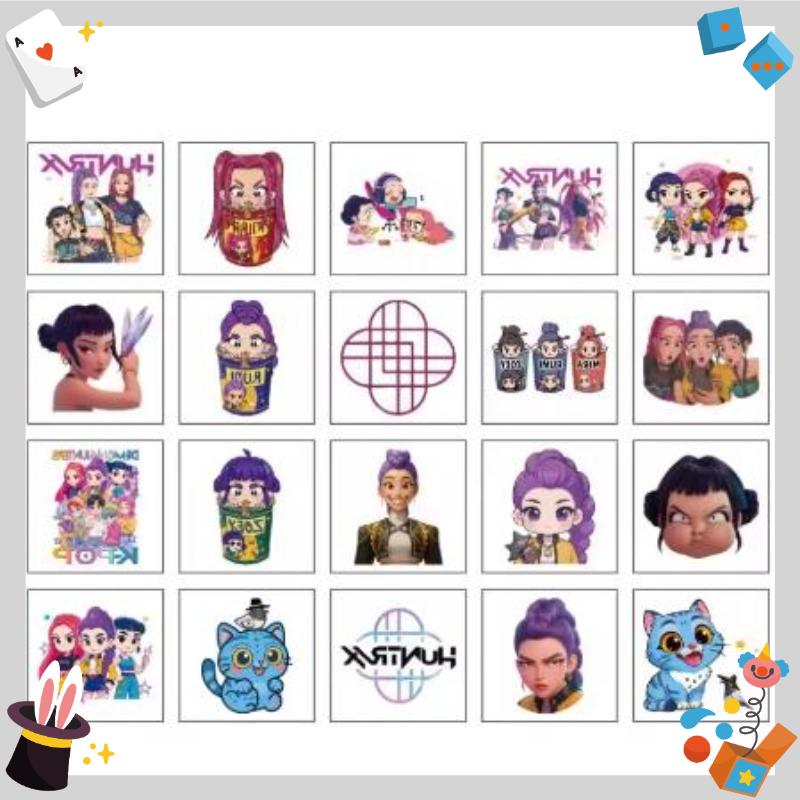 Kpop Monster Hunting Girl Group Dress up Stickers Cute Swap Stickers Handmade Creative DIY Children's Toy Stickers