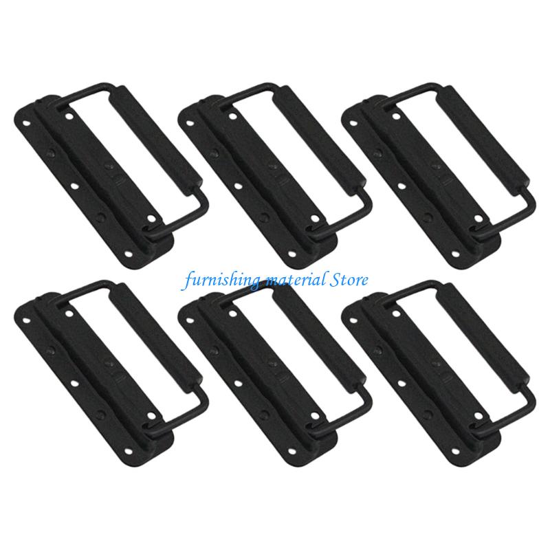 Y5GD Pack of 6 Space Saving Foldable Door Handles Strong Iron Construction Easy installs
