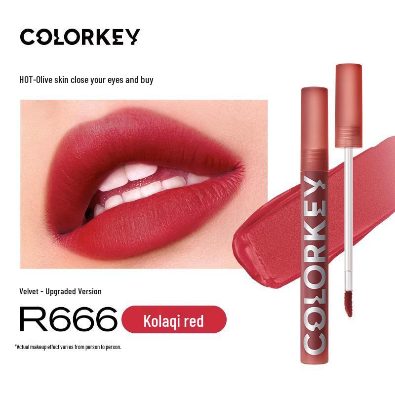 Colorkey Air Velvet Matte Lip Gloss: Brightening, Mirror Finish, Multicolor Lipstick for Women