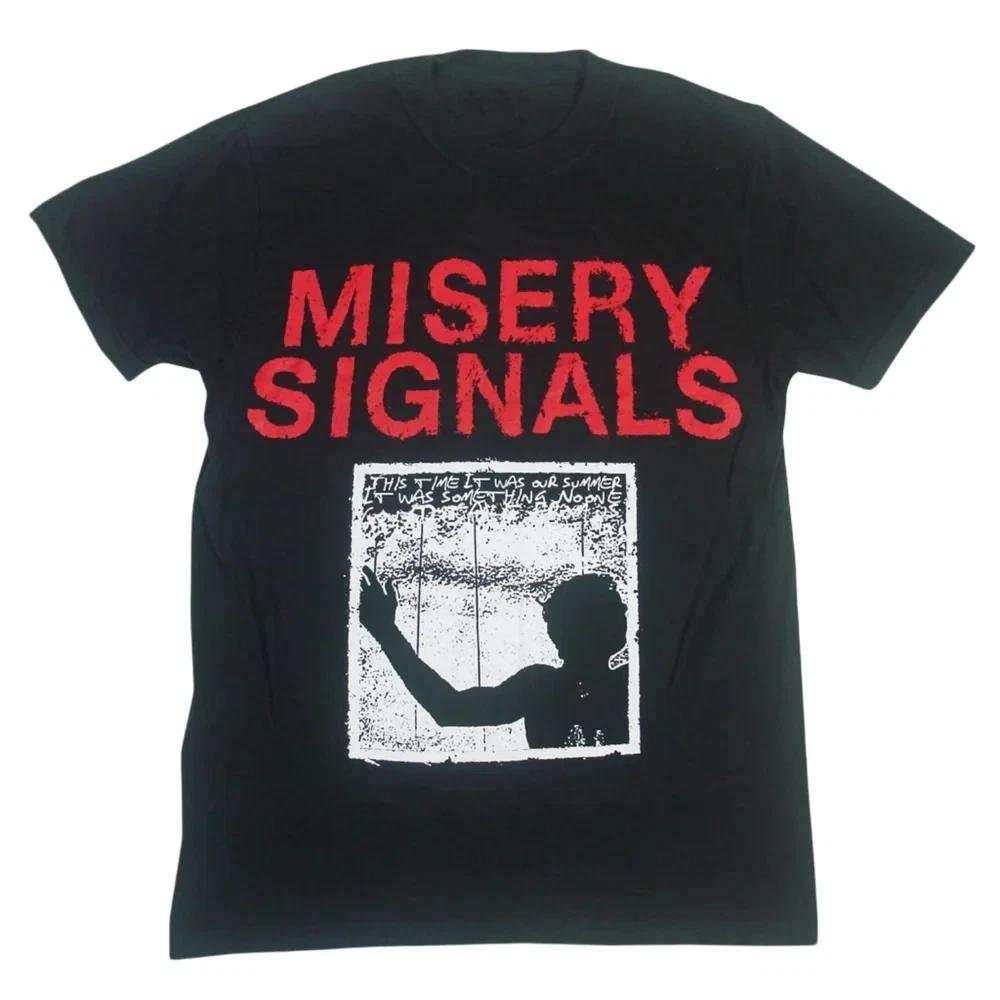 Collection Misery Signals Band Tour Heavy Cotton Black T Shirt All Size S