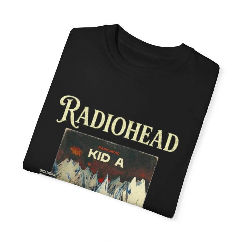 Comfort Colors Radiohead Kid A Album Cover TShirt Kid A 2000 Band Graphic  100 Cotton Unisex Streetwear Top for All Seasons