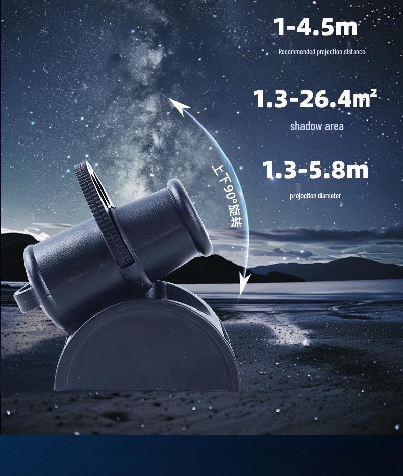 Creative Cannon-Style Earth & Moon Projection Lamp: Atmospheric Night Light & Photography Prop
