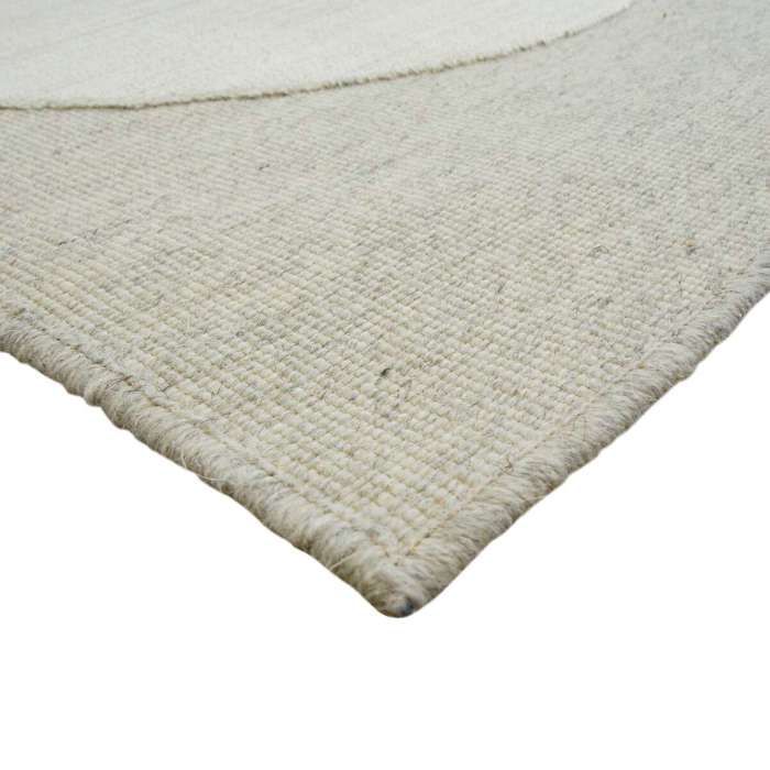 Tapis salon en laine motifs contemporains rose délavé 160x230