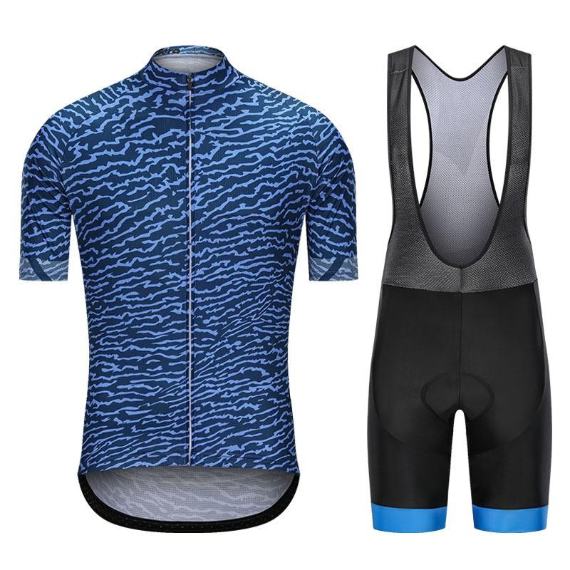 Men Women Cycling Jersey Bib Shorts Set Breathable Mountain Road Bike Outfit