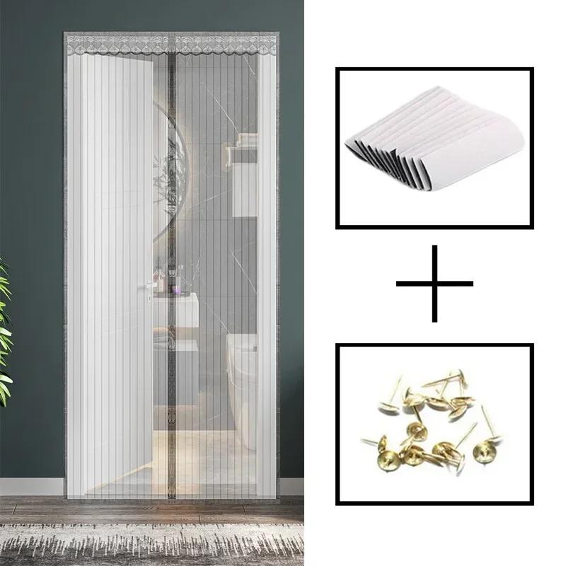 ZEXEF Polyester Screen Door Self-sealing and Door Screen Magnetic Self Adhesive Seal To Keep Bugs Out Retractable Screen Door