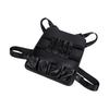 Barber Vest Pouch PU Leather Multiple Compartments Adjustable Shoulder Strap Hairdresser Scissor Bag 32.5x28cm