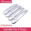 For Volkswagen VW Jetta A4 Bora MK4 1998~2005 Chrome Door Handle Cover Trim Catch Car Cap Accessories 1999 2000 2001 2002 2003
