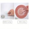 New Arrival Shower Drain Hair Collector And Kitchen Sink Strainer - Reusable Silicone Mesh Strainer With Suction Cup/Non-Design