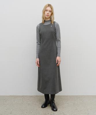 Malittepeulangsowajeobeo W Sleeveless Long Dress Charcoal