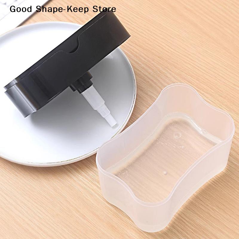 Kitchen Dishwashing Liquid Dispenser With Automatic Dispensing Box And Press-Type Dispensing White press soap dispenser box