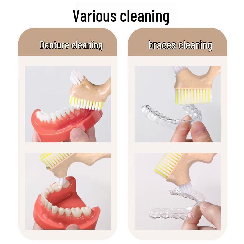 Double-Headed Denture & Retainer Cleaning Brush