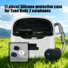 Headphone Skin Silicone Housing Case Dustproof Water Resistant Protective Cover Damage Prevention Sleeve for Tune Buds 2