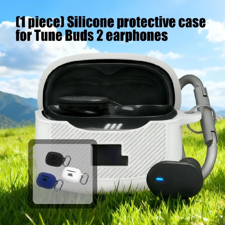 Headphone Skin Silicone Housing Case Dustproof Water Resistant Protective Cover Damage Prevention Sleeve for Tune Buds 2