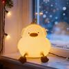 YzzYzz Duck Night Light LED Silicone Type-C Rechargeable 3-Level Dimming 30-Minute Timer Eye-Friendly Nursing Light Bedside Lamp