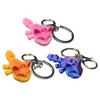 10Pcs Flexible Multi Joint Gradient Cat Keychain Cute Poseable 3D Printed Keyring Pendant for Pet Lovers