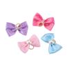 20pcs Elastic Band Pet Pearl Hair Ties Polka Dot Pattern Dog Bow Hair Bands  Daily Decoration