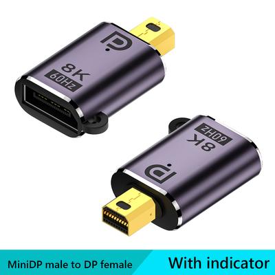DP1.4 To Mini Adapter 8K 60Hz with Indicator Lights for Computer PC (B) DE