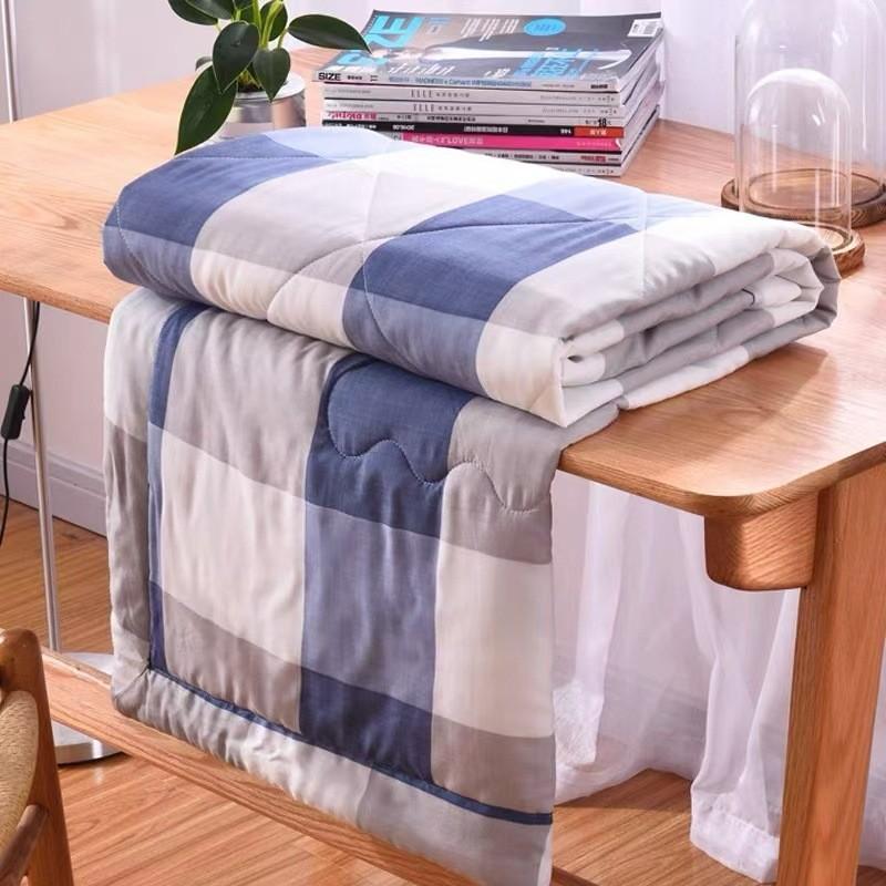 Quilt Printing Flower Cotton Summer Bedding With Breathable Fabric Bedroom For