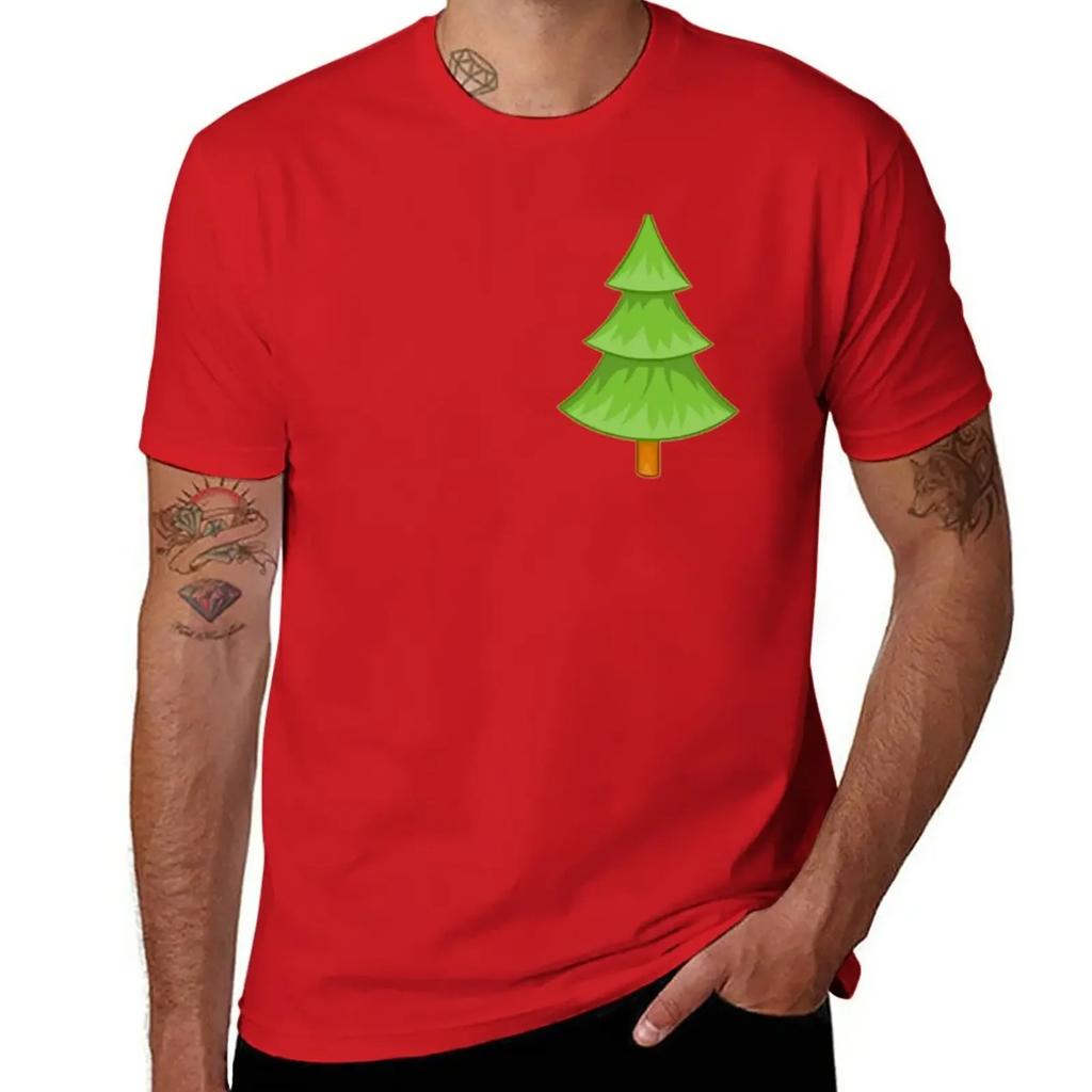 Team Trees T-Shirt Summer Tops for a Boy Heavyweights Black T Shirts for Men