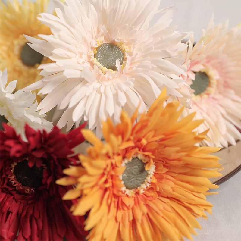 1Pcs Artificial Silk Gerbera Flowers for Wedding Decoration Fake Daisy Chrysanthemum Party Home Decoration Fake Flowers