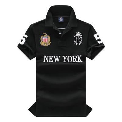 ZYLLO Nové letní pánské polo košile Skvělý designér Originální NEW YORK Vyšívané Krátký rukáv Volnočasové Sportovní Volné košile