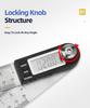 360 Angle Finder Goniometer Electronic Protractor Digital Gauge Angle Measurement Tool Multi Angle Ruler Woodworking Tools Meter
