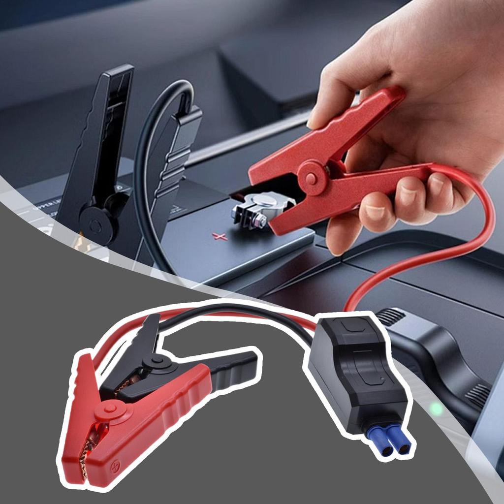 Car Jumper Starter 650A Auto Shutoff Power Pack Reverse Polarity Protection for Commercial Vehicles Motorcycle Snowmobile Boat