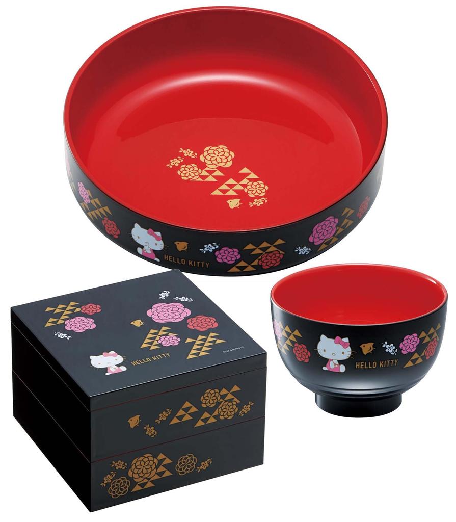 Skater Lacquered Lunch Mini Lunch Box with Hello Kitty and Plover Perfect for Sports Cherry Blossom New Eve and Luxurious Japanese Style with Japanese