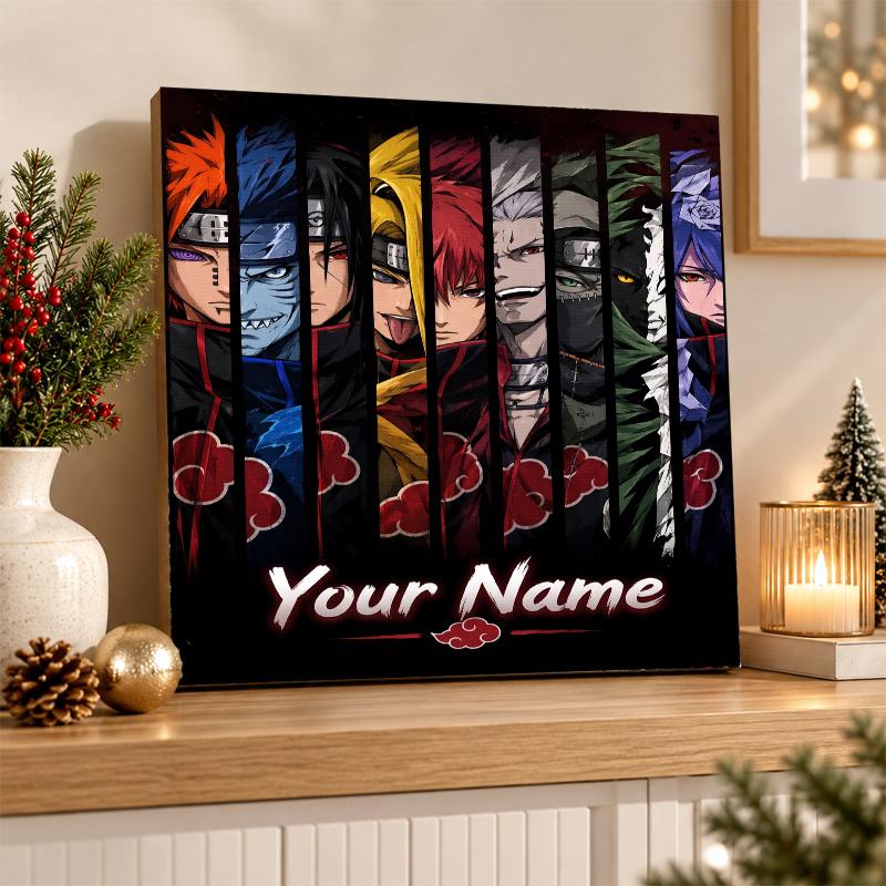 Akatsuki Naruto Custom Name Diamond Painting Personalized 5D Full Drill DIY Diamond Art Home Decor