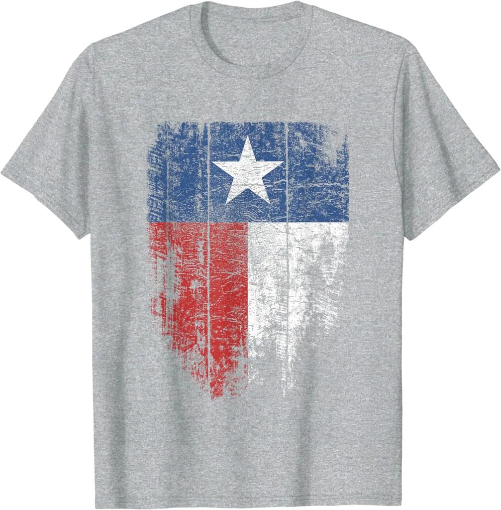 Distressed Texas State Flag TShirt 100 Cotton ONeck Summer Short Sleeve Casual Mens Tshirt Size S3XL
