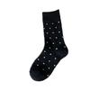 Polka Dot Wool Socks for Women In Autumn and Winter, Thickened Retro Mid-calf Pile Socks with Polka Dots