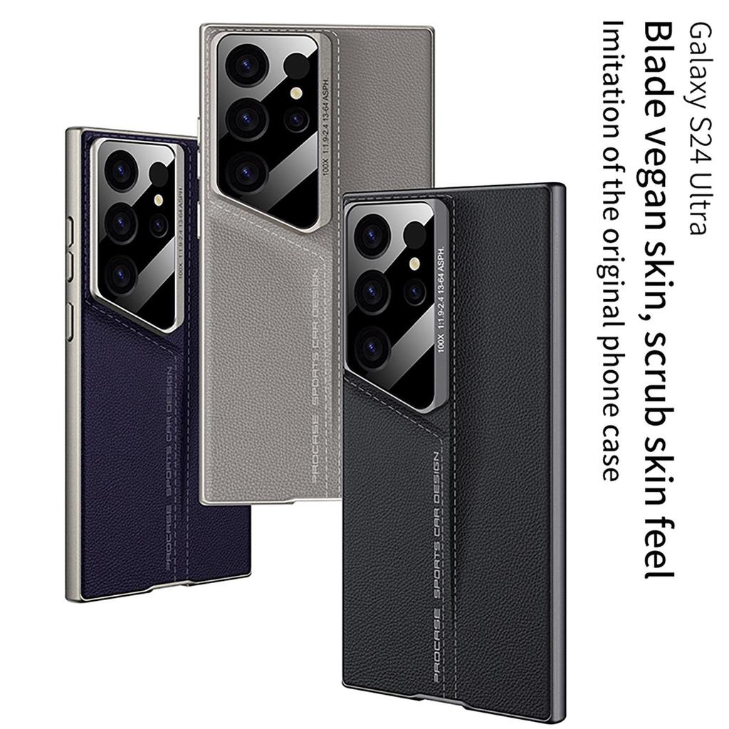 Samsung S24 Ultra/S23 Ultra Blade Leather Drop-Proof Phone Case