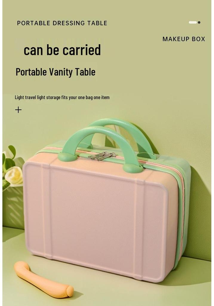 14-inch Mini Makeup Suitcase with Custom Logo and Password Lock