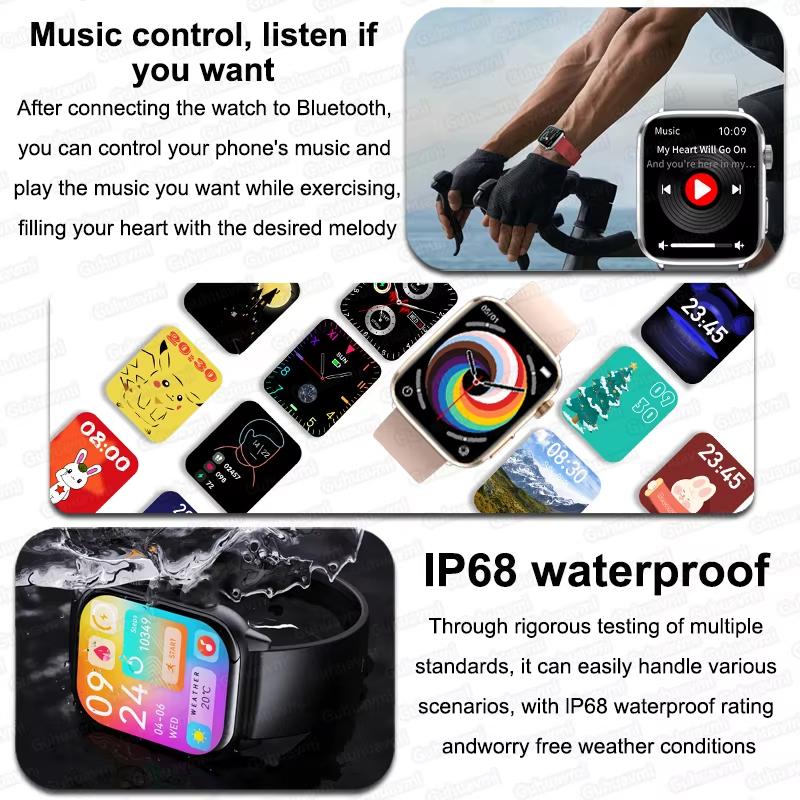 2025 Új Mikro Fizikai Vizsgálat Egészség Okosóra Férfi Sport Fitness Követő Pulzus Hőmérséklet NFC Bluetooth Hívás Okosórák