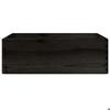 Boîte de rangement - vidaXL - Bois de pin massif - Noir - 40 x 30 x 13 cm - 12 L