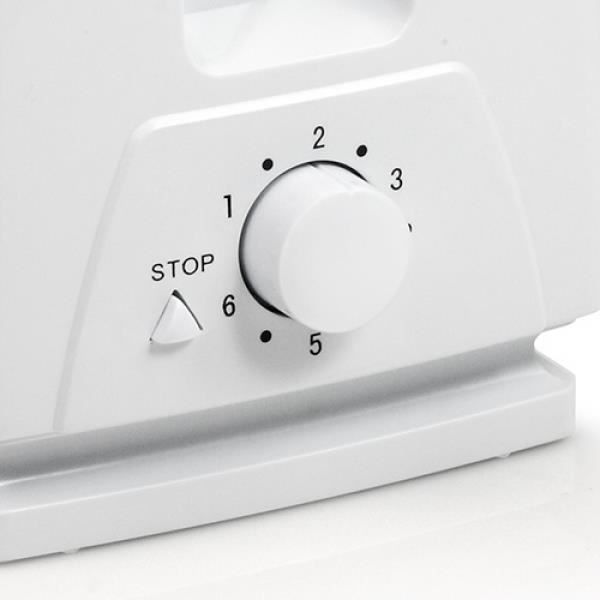 Prăjitor de pâine electric TRISTAR BR1009 - 750W - 1 felie - 6 poziții reglabile - Alb