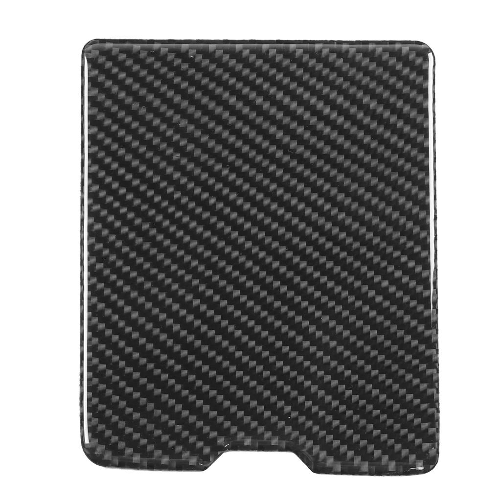 Carbon Fiber Driver Storage Box Panel Trim Cover Fit for Mitsubishi Lancer 2008‑2016