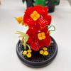 Building Block Rose Flower Desktop Decoration Holiday Gift