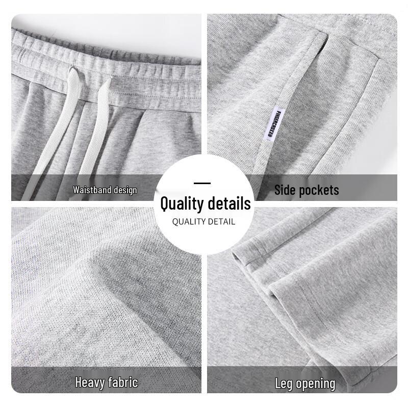 Fingercroxxit Men's Heavyweight Straight-Leg Casual Pants