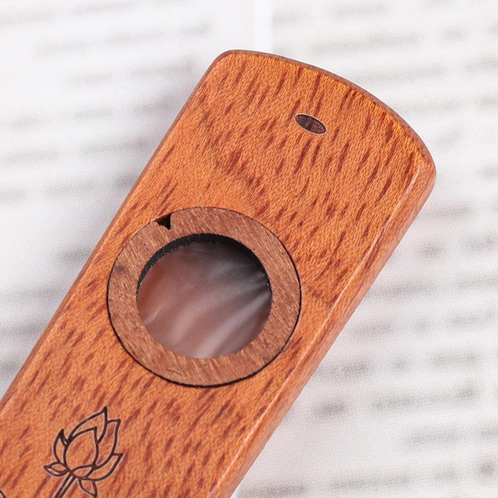 Handgefertigte Kazoo-Mundharmonika aus Holz mit Aufbewahrungsbox aus Metall, Musikinstrument, Spielzeug für Kinder und Erwachsene, Blasinstrument