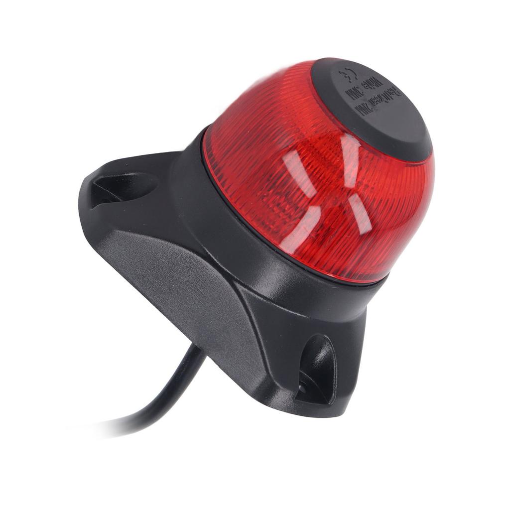 Boat Navigation Light LED IP67 Waterproof Anti Glare Foldable Boat Stern Light DC10‑30V 3W Red 2NM 87LM