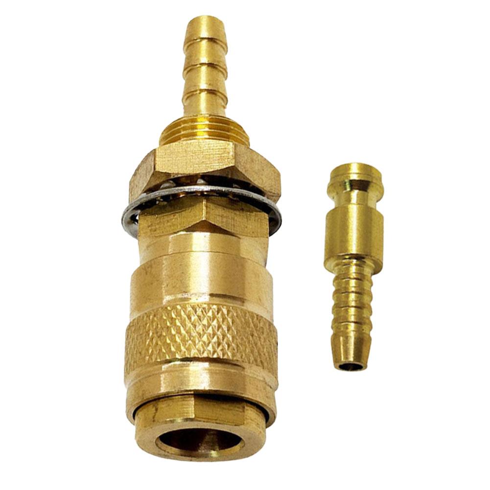 1set Red+Yellow+Blue Water Cooled&Gas Adapter Quick Connector Fitting For TIG Welding Torch Welding Torch Quick Connector