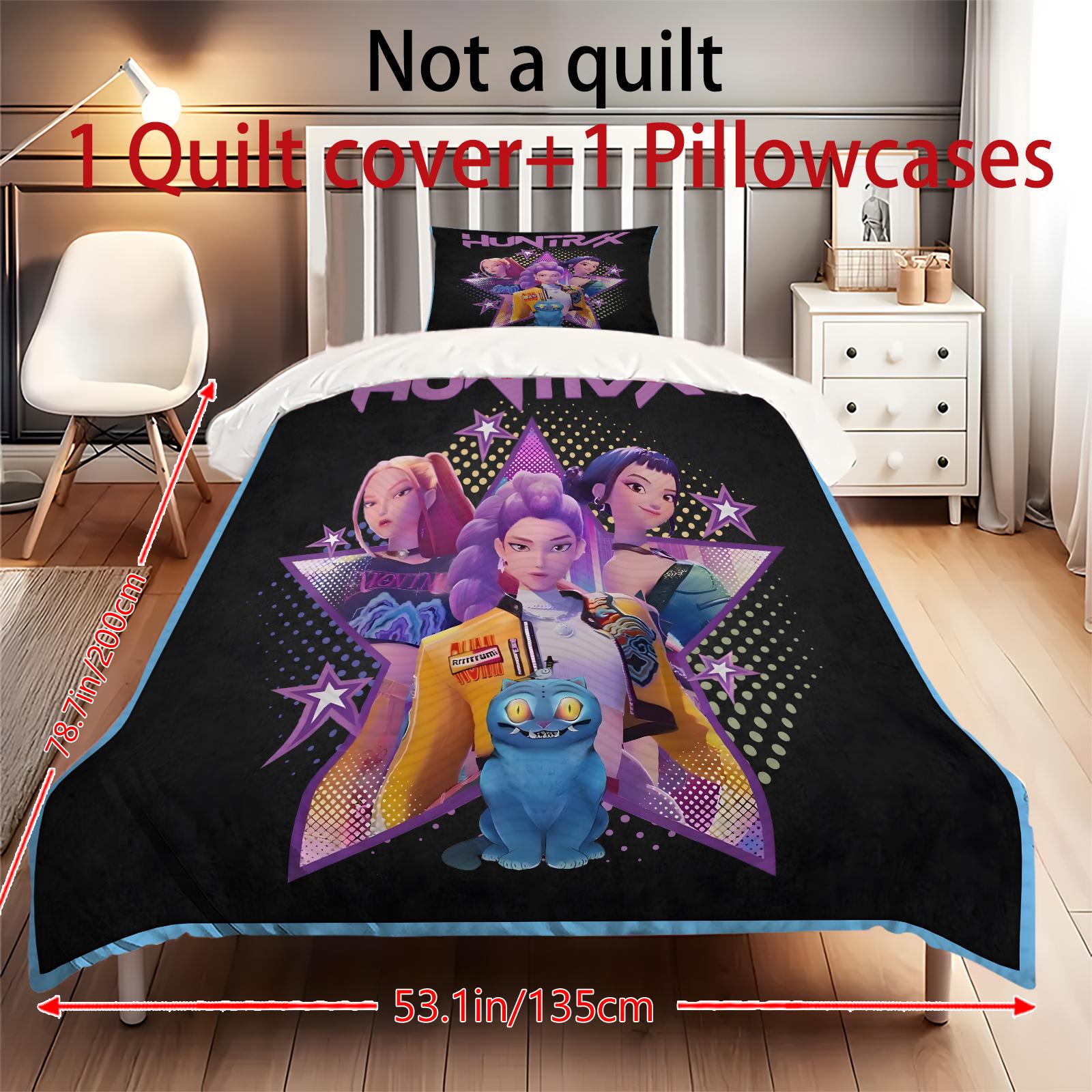 

Пододеяльник с принтом рождественских украшений. Супермягкая матовая микрофибра для двуспальной кровати. Удобный комплект с застежкой-молнией и 2 наволочками. One Size